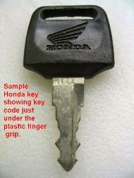 Motorcyle Key Code on original key