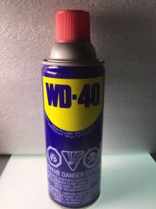 WD-40 is a penetrating oil and water displacement spray