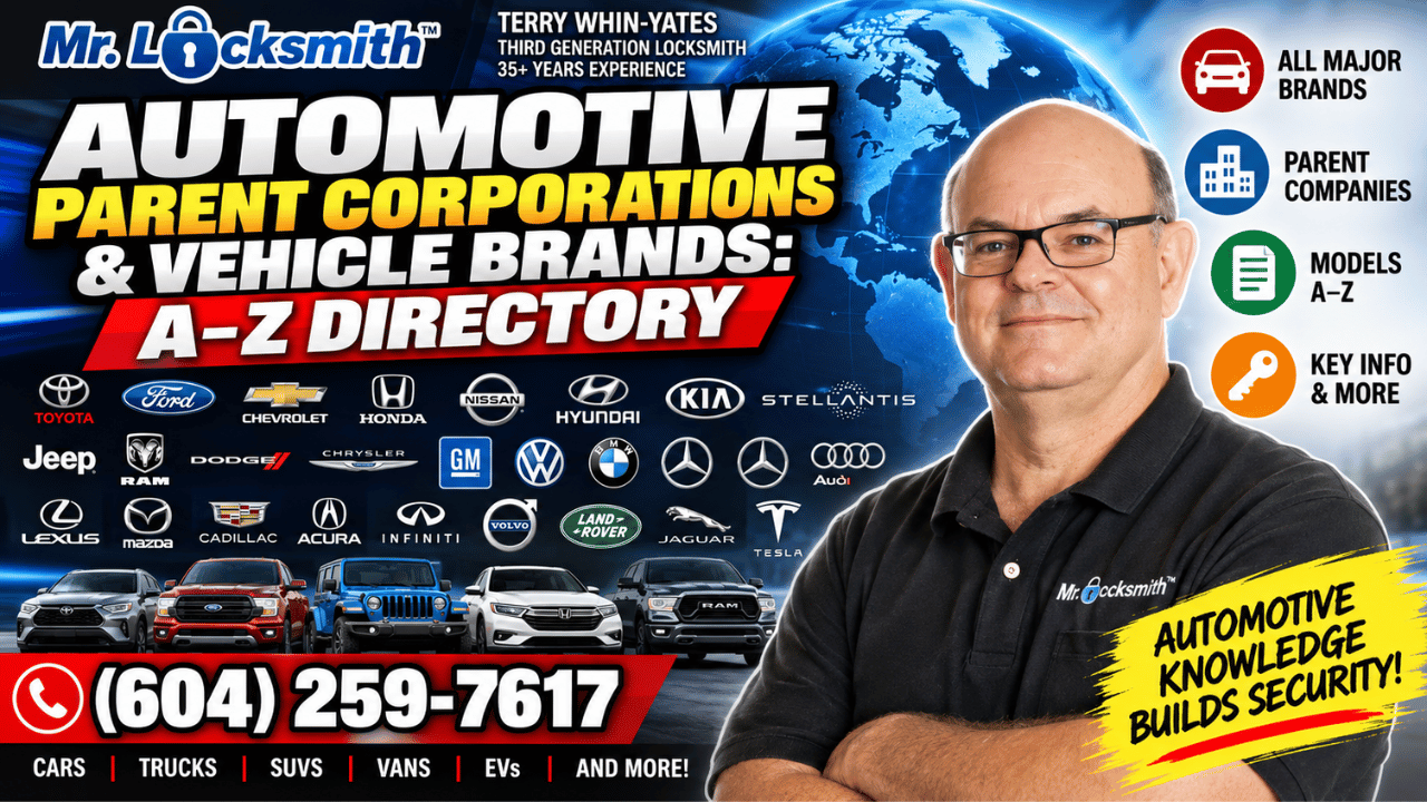 Automotive Parent Corporations & Vehicle Brands A–Z Directory