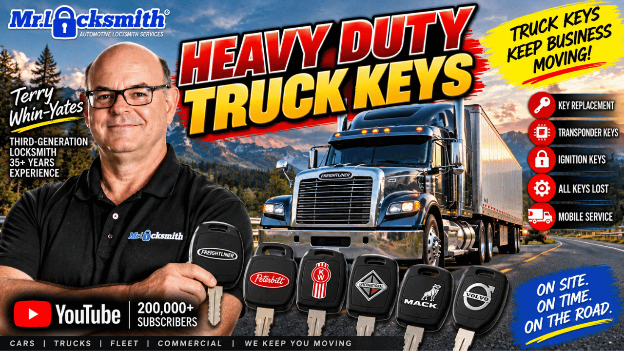 Heavy Duty Truck Keys Semi & Commercial Truck Locksmith